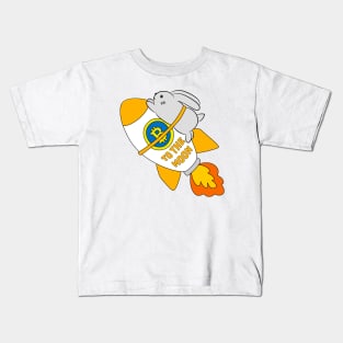 Bitcoin to the Moon - Rabbit Kids T-Shirt